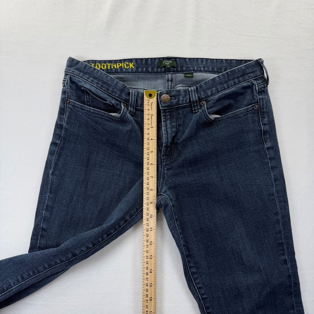 J.Crew Toothpick Jeans Women's Size 31 Stretch Medium Wash Skinny - Picture 5 of 9